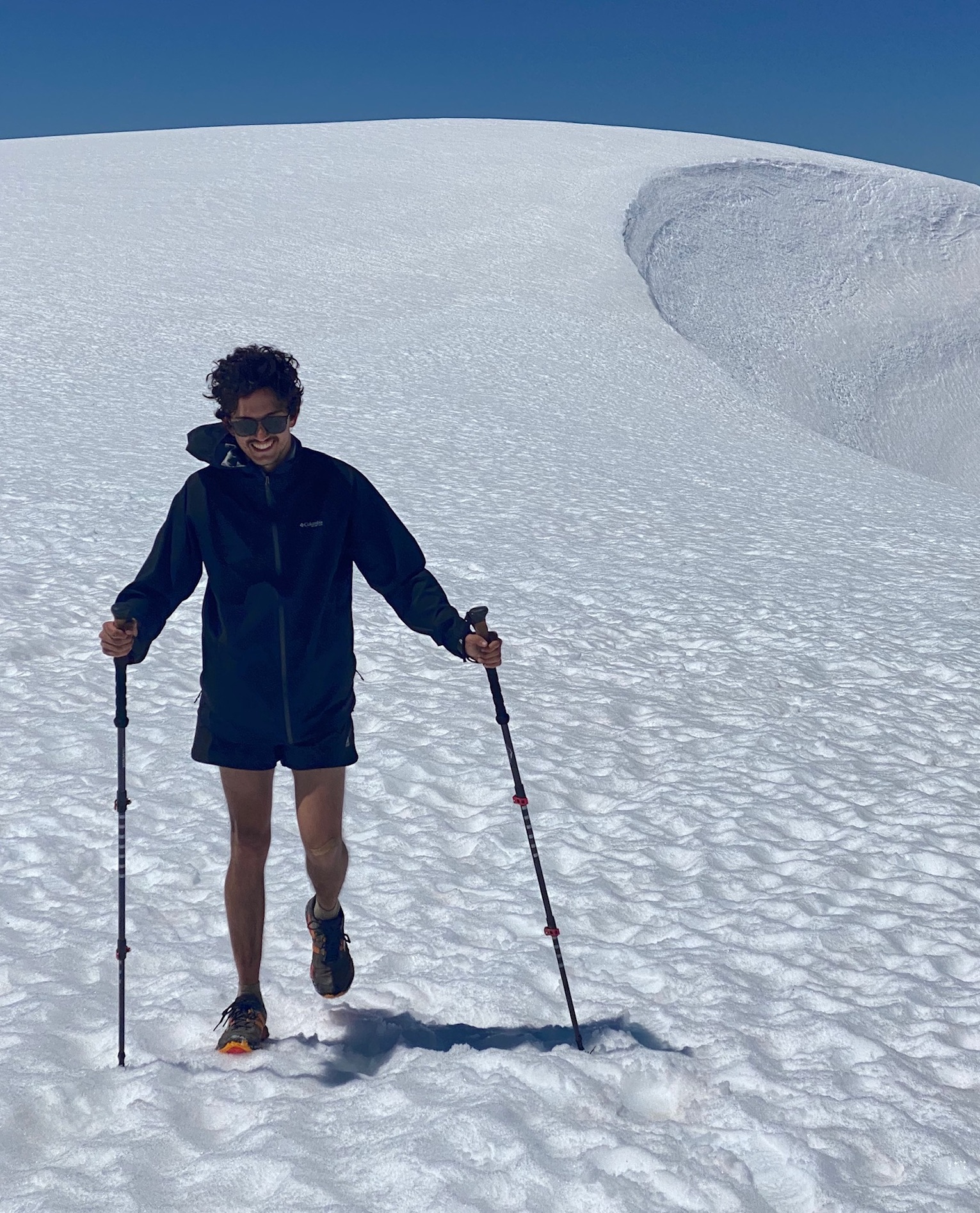 At the summit of South Sister, Oregon